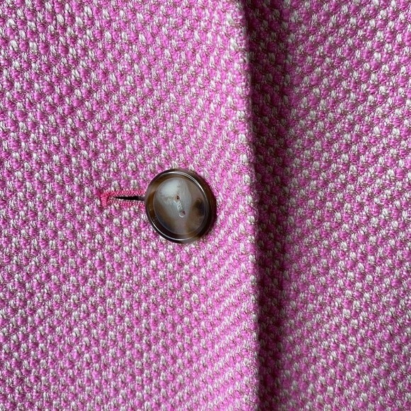 Sigrid Olsen Signature Button Front Tweed Spring Coat Jacket Long Sleeve Pockets - Picture 3 of 16